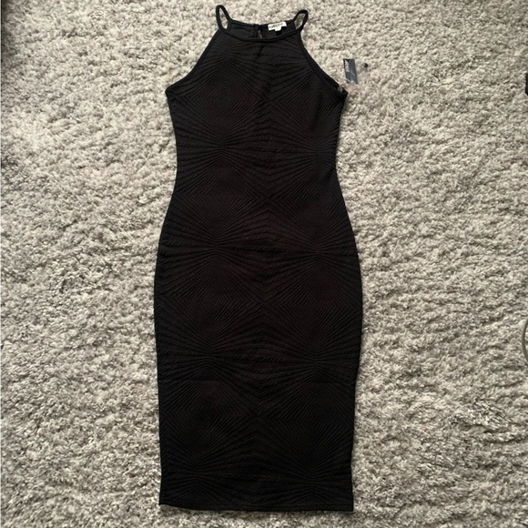 Ardene Black Midi Bodycon Dress Size M - Picture 1 of 6